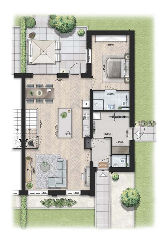 mediumsize floorplan